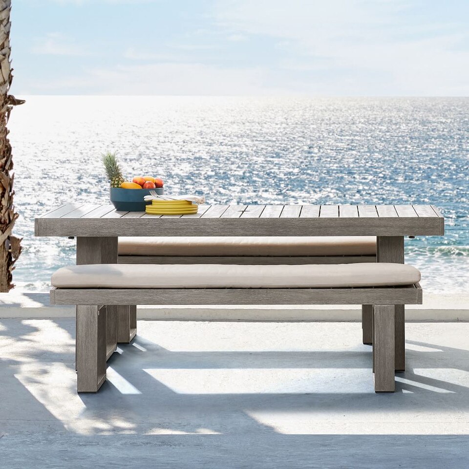 Portside Outdoor Dining Bench West Elm Australia